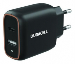 Laadijad ja juhtmed Duracell MOBILE CHARGER WALL 20W/BLACK DRACUSB19-EU