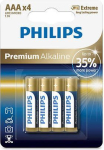 Aku Philips  Philips Premium Alkaline AAA -  4 szt