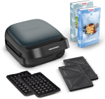 Vahvlik&uuml;psetaja TEFAL  Tefal Snack Collection SW862BF0 waffle iron 2 waffle(s) 700 W Black  Dark Green 3045380028913