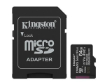 Andmekandjad Kingston  Kingston 64GB microSDXC Canvas Select Plus Gen3 100MB/s A1 Card + Adapter