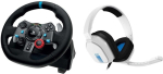Kontroller Logitech  LOGITECH G29 Driving Force Racing Wheel for PlayStation5 and PlayStation4 - WHITE - USB