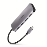 Arvuti korpus iLike  AXAGON HMC-HCR3A USB-Hub  3x USB-A + HDMI + SD/microSD  USB-C 3.2 Gen 1  20 cm USB-C-Kabel