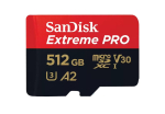 Andmekandjad SanDisk  SanDisk microSDXC Extreme Pro 512GB 200/140 MB/s A2 C10 V30 UHS-I U3