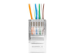&Uuml;leminek Lanberg  RJ45 CAT.5E UTP PLUG 8P8C Pass through type (100 pcs), Transparent |
