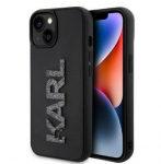 Tagakaaned Karl Lagerfeld Apple iPhone 15 HC 3D LOGO GLITTER Black