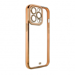 Tagakaaned Hurtel  Fashion Case Cover for Xiaomi Redmi Note 11 Pro Gold Frame Gel Cover Gold