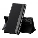 Tagakaaned Hurtel - Sleep Case Pro case for Samsung Galaxy S23+ with flip stand black
