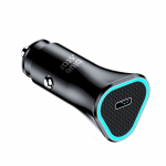 Autolaadijad Blue Star  Car charger Blue Star USB C QC3.0 PD AFC 3A 20W CC391-1C black