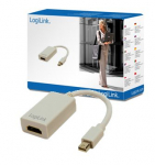 &Uuml;leminek Logilink Adapter Mini DisplayPort to HDMI with Audio: HDMI A, Mini DisplayPort