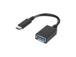 Ruuterid Lenovo  0.14 m, Black, USB-C to USB-A Adapter