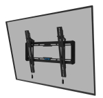 Teleri kinnitus NEOMOUNTS  LEVEL-550 WL35-550BL14 Tiltable TV mount wall - 32-75" - max 60 kg - VESA 100x100-400x400 - d 3,3 cm - Easy Install-model - black