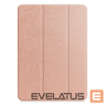 Kaaned iLike Galaxy Tab A9 / A11 8.7 X110 Tri-Fold Eco-Leather Stand Case Rose Gold
