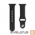 Rihm Evelatus Apple Watch 38/40/41mm Silicone Loop Watch Straps (132mm M/L) Black