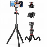 Selfie pulk Elight C03 Octopus flexi tripod stand 55cm with Smartphone / LED Ring / 3/4 screw fix Shutter button