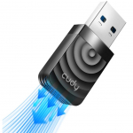 Ruuterid Cudy Cudy WU1300S AirMax AC1300 Dual Band WiFi USB Adapter USB 3.0 High Speed High Gain Black