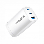 Adaptrid Evelatus 65W Max Fast Charger CN USB-C1/USB-C1/USB-A White