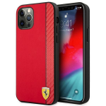 Tagakaaned Ferrari  Ferrari FESAXHCP12LRE iPhone 12 Pro Max 6.7" red/red hardcase On Track Carbon Stripe