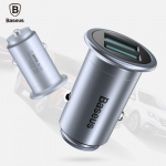 Autolaadijad Baseus Universal MINI T Dual U Smart Car Charger 2.4A CCMNT-16 Chrome