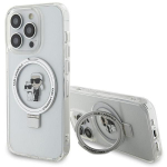 Tagakaaned Karl Lagerfeld  Karl Lagerfeld Ring Stand Karl&Choupette MagSafe case for iPhone 13 Pro Max - white
