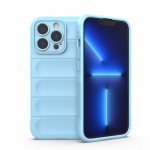 Tagakaaned Hurtel  Magic Shield Case for iPhone 13 Pro flexible armored cover light blue
