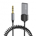 Kaabel Tech-Protect Tech-Protect UltraBoost audio adapter mini jack 3.5mm (male) / Bluetooth - gray