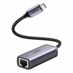 Muu telefoni lisavarustus Ugreen  Ugreen external USB Type C network adapter - RJ45 1Gbps (1000Mbps) gray (40322 CM483)
