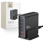 Kaabel Tech-Protect  Tech-protect DC80W-GAN 6-PORT PD80W/QC3.0 Charging Station - Black