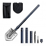 Kodu ja remondi jaoks Wozinsky  Wozinsky WSS-211 survival bushcraft shovel multifunctional knife breaker flint whistle harpoon 21 in 1 - gray
