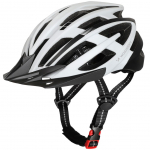 Jalgratta tarvik Wozinsky  Wozinsky MTB Bike Helmet with Removable Visor and Rear USB Light M - Black and White