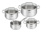 K&ouml;&ouml;gi jaoks TEFAL  Duetto+ Stewpots set, 7 pcs G719S734 16/ 20/ 24 cm, Stainless steel, Dishwasher proof, Lid included