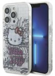 Tagakaaned Hello Kitty Apple iPhone 15 Pro Max 6.7 hardcase IML Kitty On Bricks Graffiti White