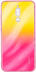 Tagakaaned Evelatus Xiaomi Redmi 8 Water Ripple Gradient Color Anti-Explosion Tempered Glass Case Gradient Yellow-Pink
