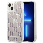 Tagakaaned Karl Lagerfeld  Karl Lagerfeld KLHCP14SLMNMS iPhone 14 6.1 "hardcase silver / silver Liquid Glitter Monogram