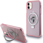 Tagakaaned Karl Lagerfeld  Karl Lagerfeld Ring Stand Karl&Choupette MagSafe case for iPhone 11 / Xr - pink