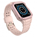 Tagakaaned Hurtel  Protect Strap Band for Apple Watch 38/40/41mm Armored Case Strap - Pink