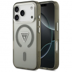 Tagakaaned Guess Apple iPhone 17 Pro Silicone case with MagSafe IML Gradient Triangle Logo Khaki