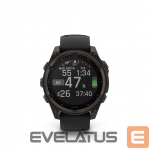 Nutikell Garmin  Fenix 8 &ndash; 47 mm, Solar, Sapphire Sapphire, Carbon grey DLC titanium with Black/pebble grey/ 010-02906-11