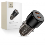 Kaabel Tech-Protect  CC03 2-port PD100W car charger - black