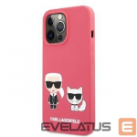 Tagakaaned Karl Lagerfeld Apple iPhone 13 Pro Choupette Liquid Silicone Case Red