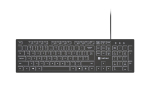 Arvuti klaviatuur Natec  Keyboard, Herring Glow, US, Backlit, Wired, White |