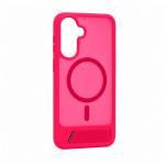 Tagakaaned Evelatus Samsung Galaxy A17 4G / A17 5G Rubber Coated MagSafe With Stand Case Hot Pink