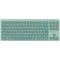 Arvuti klaviatuur Canyon CANYON Keyboard OnType 10 Low Profile EN Wired Green CNS-HKB10GR (5291485018948)