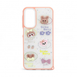 Tagakaaned iLike Samsung Galaxy A15 EPOXY CARTOON COVER White Pink