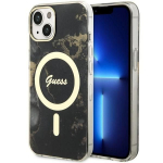 Tagakaaned Guess  Guess GUHMP14SHTMRSK iPhone 14 6.1" black/black hardcase Golden Marble MagSafe