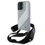Muu telefoni lisavarustus BMW  BMW M Edition Carbon Stripe & Strap iPhone 16 Case - Gray