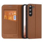 Tagakaaned Dux Ducis  Dux Ducis Skin X2 case Samsung Galaxy S23+ flip case wallet stand brown