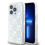 Tagakaaned DKNY  DKNY Liquid Glitter Multilogo case for iPhone 15 Pro - white