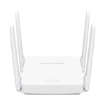 Ruuterid MERCUSYS  Dual-Band Router AC10 802.11ac, 300+867 Mbit/s, 10/100 Mbit/s, Ethernet LAN (RJ-45) ports 2, Antenna type 4xFixed, White