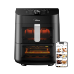 Lauagrillid Midea  Two Zone Airfryer | MAD1100DADK | Power 1850 W | Capacity 4.4/6.4 L | Rapid Air technology | Black