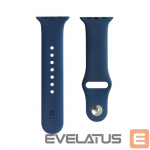 Rihm Evelatus Apple Watch 42/44/45mm Silicone Loop Watch Straps (S/M 110mm) Blue